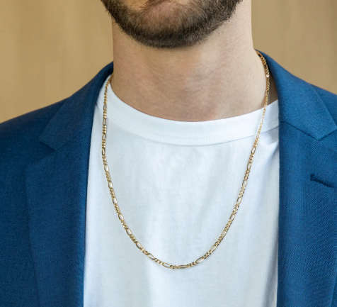 60cm 18 karat gold filled Figaro Chain - 3mm link