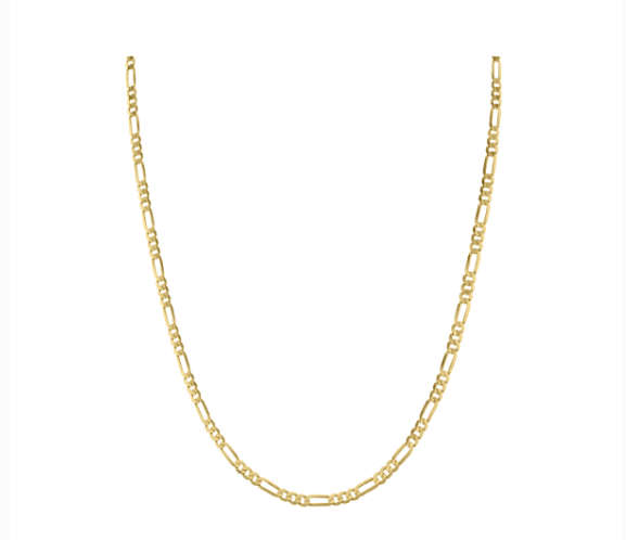60cm 18 karat gold filled Figaro Chain - 3mm link