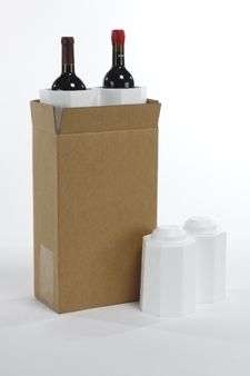 Wine Polystyrene Packaging Protector - For courier purposes - 2 Pack