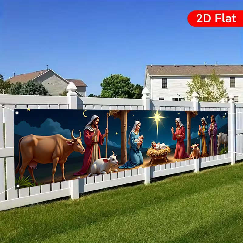 2meter Banner of the Nativity in Colour