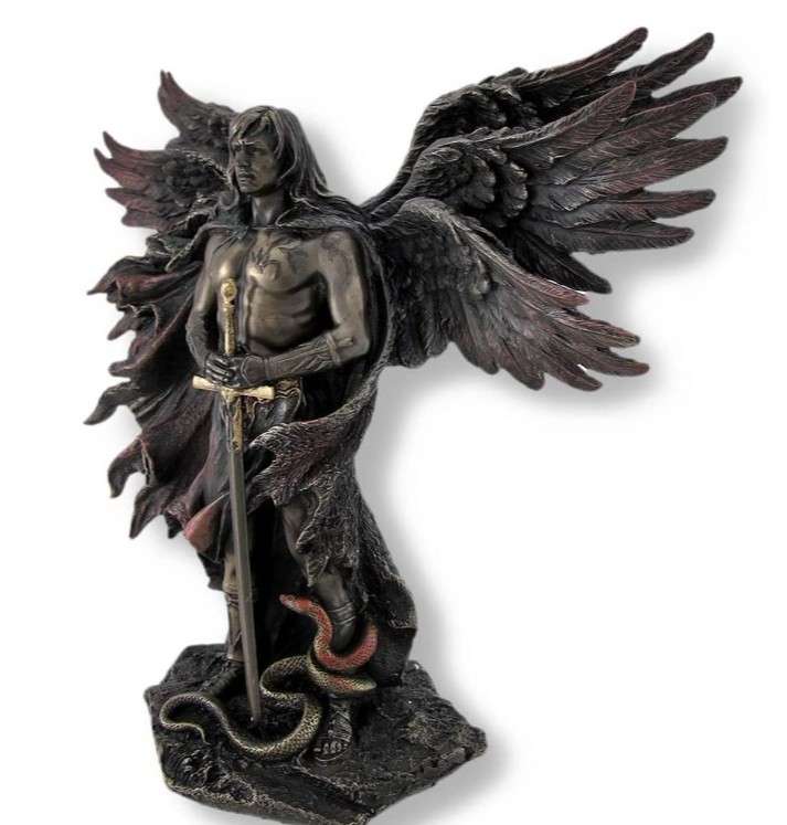 Seraphim Bronze Angel - 6 Wing Angel 26cm Tall