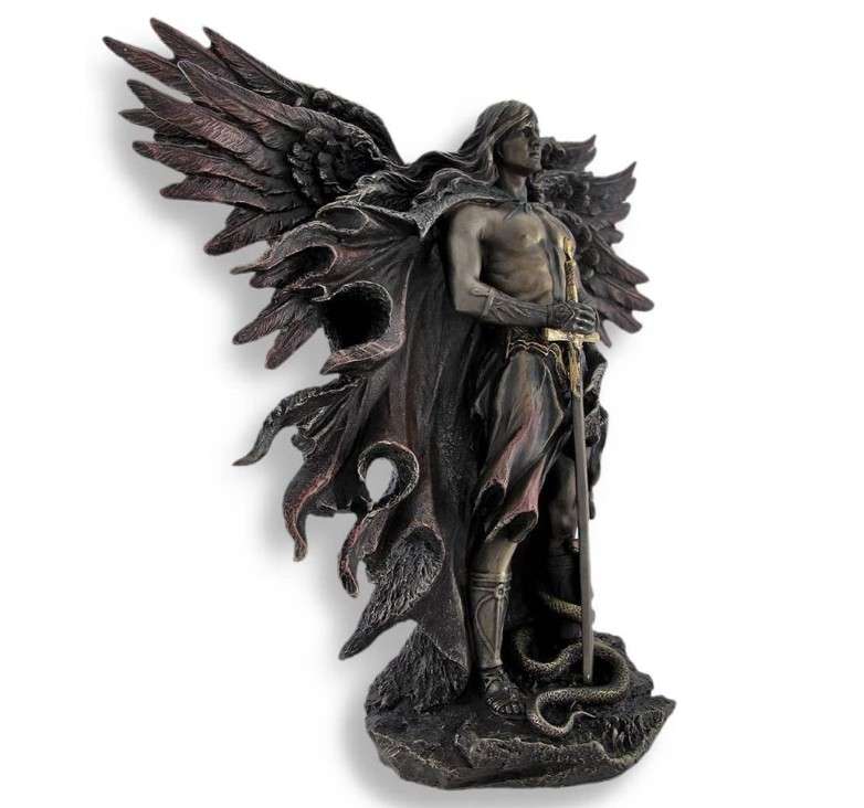 Seraphim Bronze Angel - 6 Wing Angel 26cm Tall