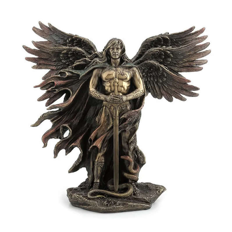 Seraphim Bronze Angel - 6 Wing Angel 26cm Tall