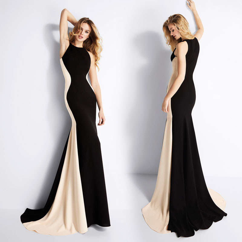 Evening Dress Sleeveless Long Skirt