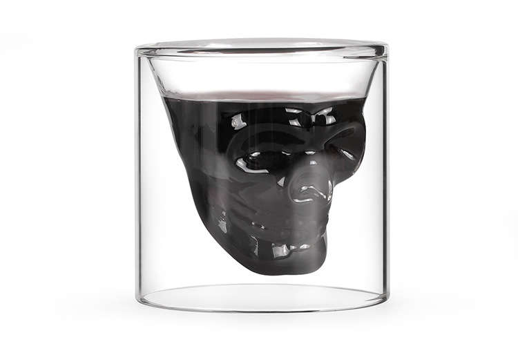 Skull Decanter Bottle Custom Creative Glass Craft Bottle + Glass Cup