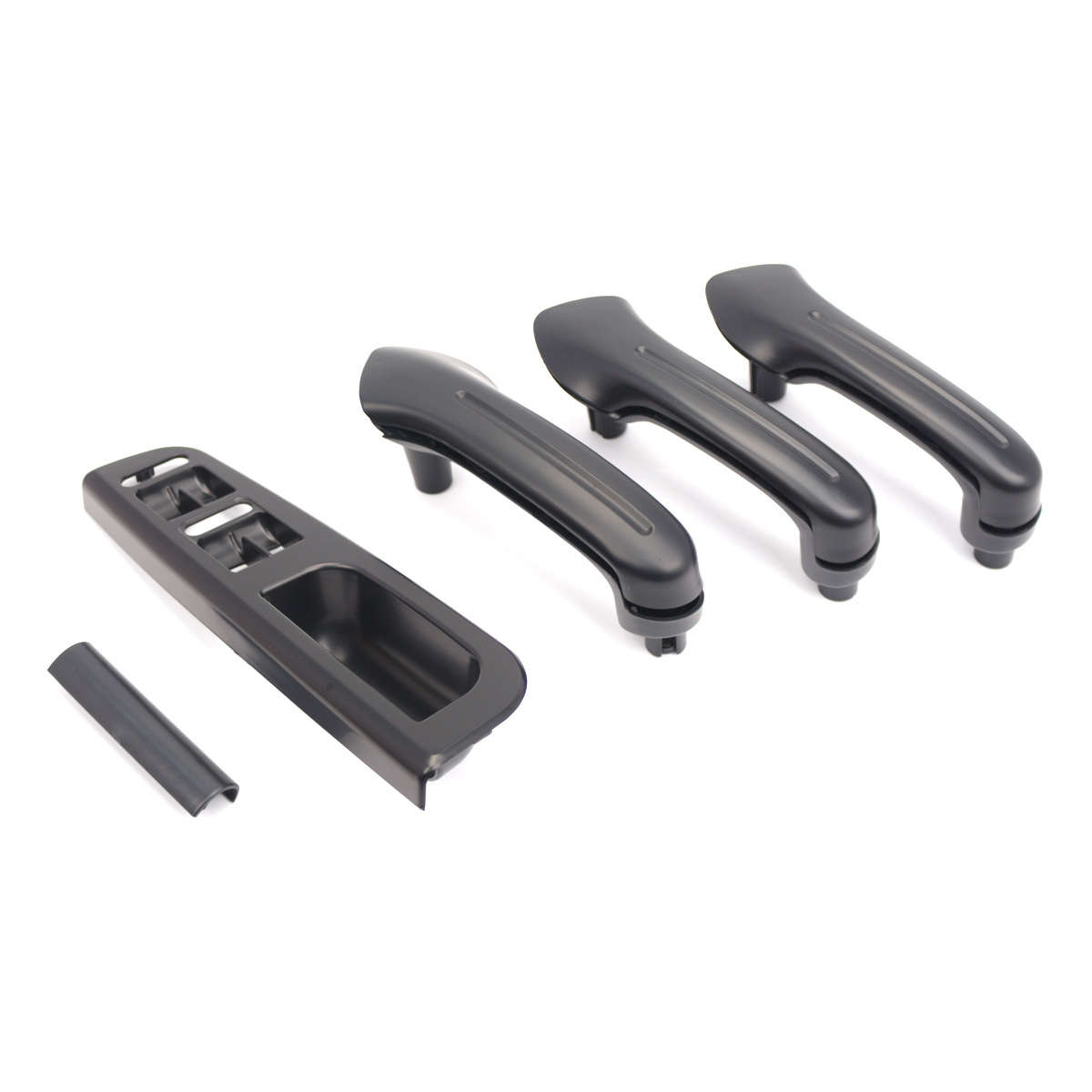 5PCS Black Inner Door Handle Handle Inner Armrest+Base for Golf MK4 Interior Handle
