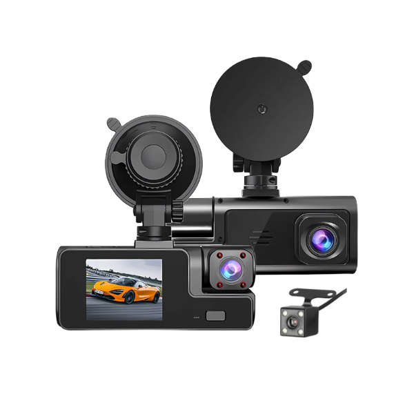 Dual WiFi Dashcam Camera HD 1080P Triple Lens 1080P