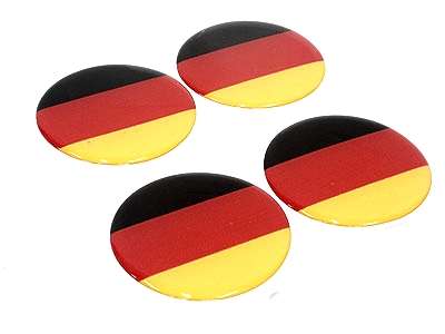 German Flag Wheel Decal Sticker Set