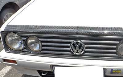 VW Golf 1 Carbon look bonnet shield