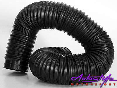 Universal Flexi Ducting Hose Black 63mm