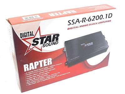Starsound Rapter Series 6200w Monoblock Amplifier - Starsound
