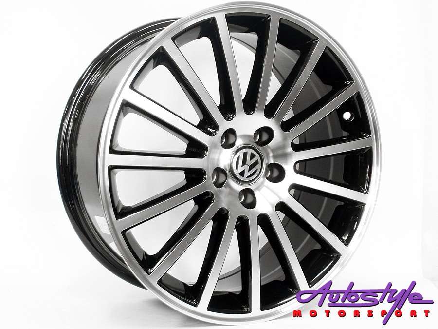 17" QS SS32 Black Polish 5/100 Alloy Wheels