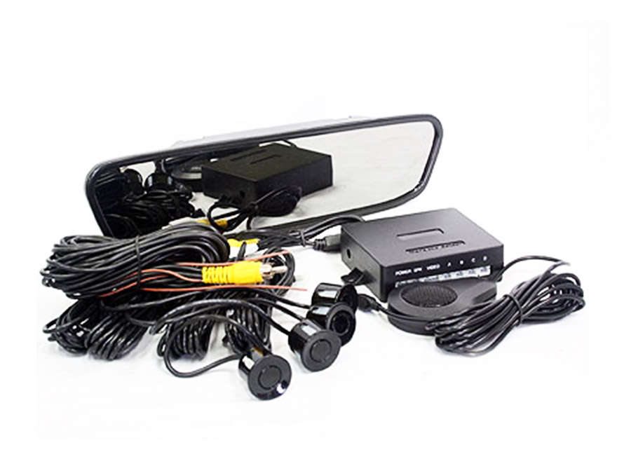 Rearview Mirror with Park Distance  & Screen