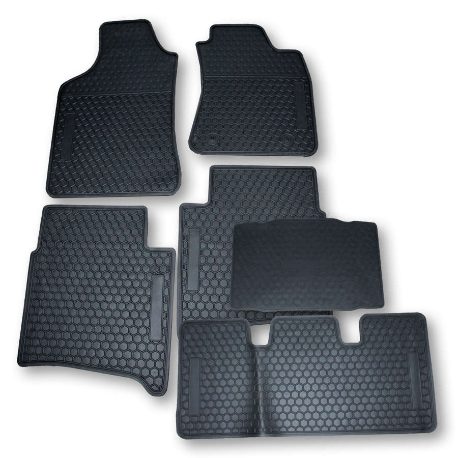 Toyota Fortuner 2012-2015 Rubber Floormats (6pc set)