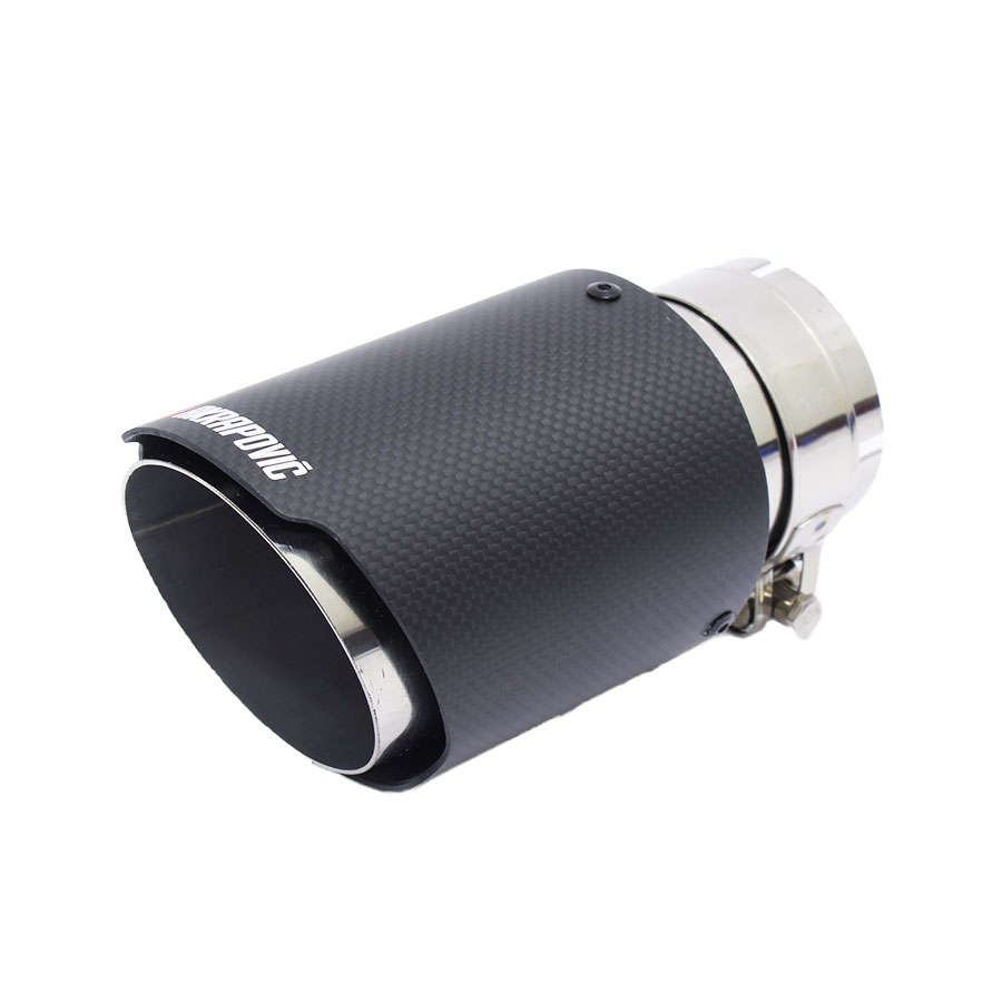 Carbon Fibre Finish Exhaust Tip (angled)