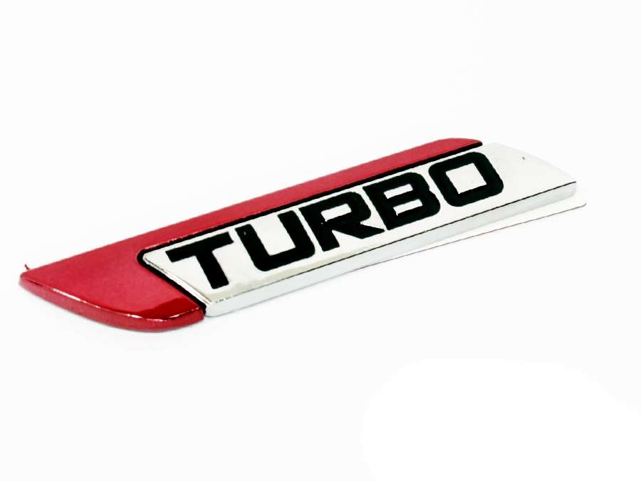 Turbo Chrome Sticker Badge