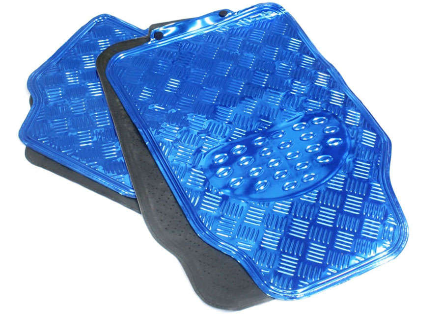 NX Racing Metallic Blue Floor Mats