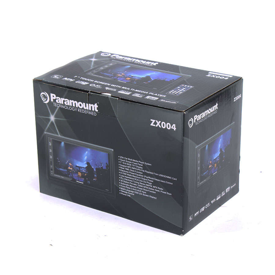 Paramount Double Din Media Receiver with USB/Bluetooth