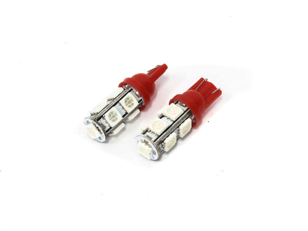 T10 Wedge LED Bulbs (red)
