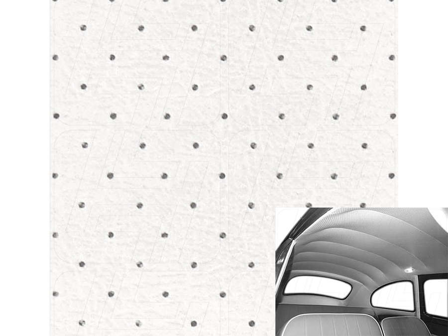 VW Classic Beetle Headliner in Off White Perforated Vinyl
