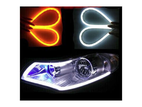 450mm Flexible DRL Light stripe with indicator (pair)
