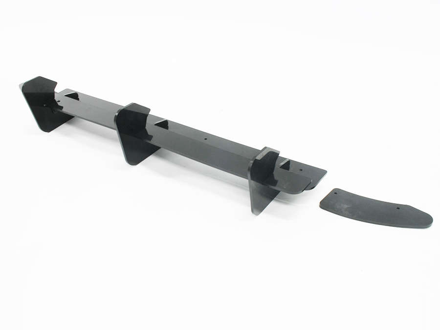 VW Golf Mk7 R Gloss Black Add-on Rear Bumper Diffuser