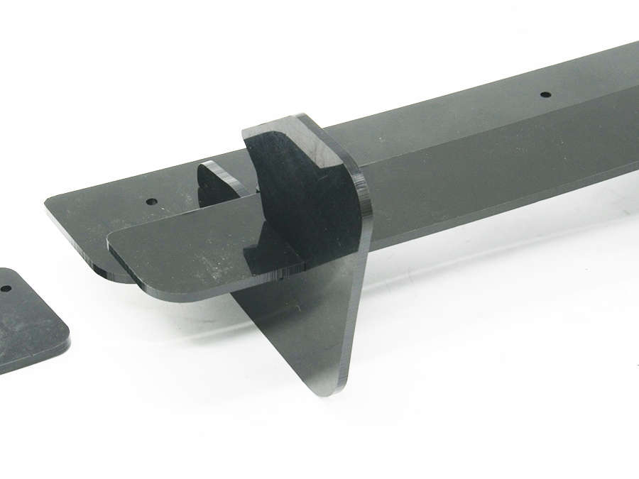 VW Golf Mk7 R Gloss Black Add-on Rear Bumper Diffuser