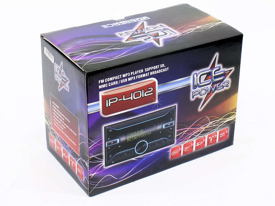 Ice Power IP-4012 Double Din Media Player with bluetooth