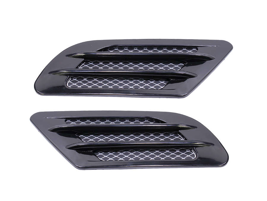 Decorative Stick on M Style Fender Vent (Black)
