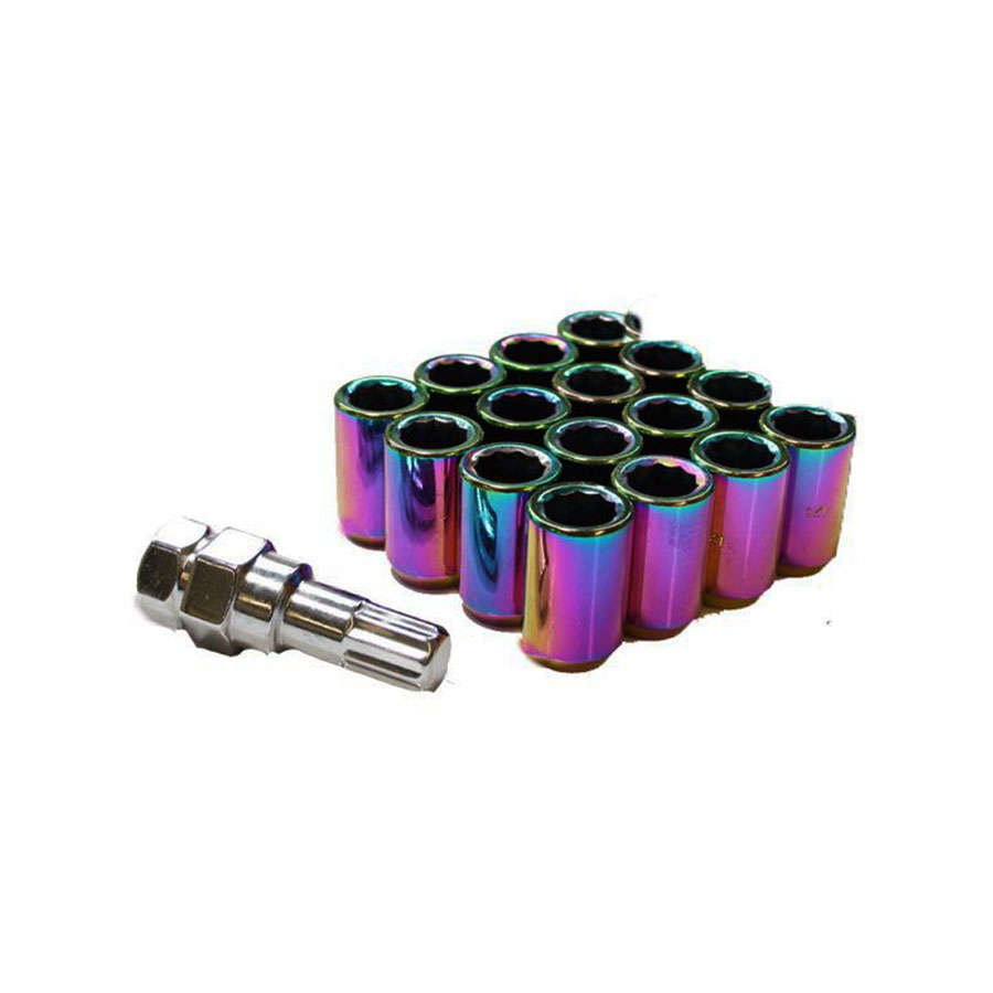 12x1.5 Tuner Nuts 16piece Set (anodized rainbow)