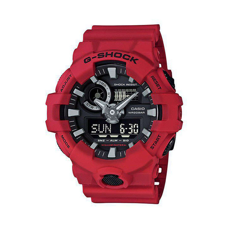 Casio G-Shock Men's GA-700-4ADR Watch (Red)