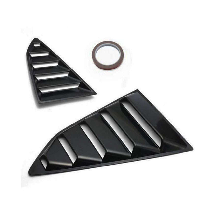 VW Golf Mk5 Gloss Black Quarter Window Louvers (pair)
