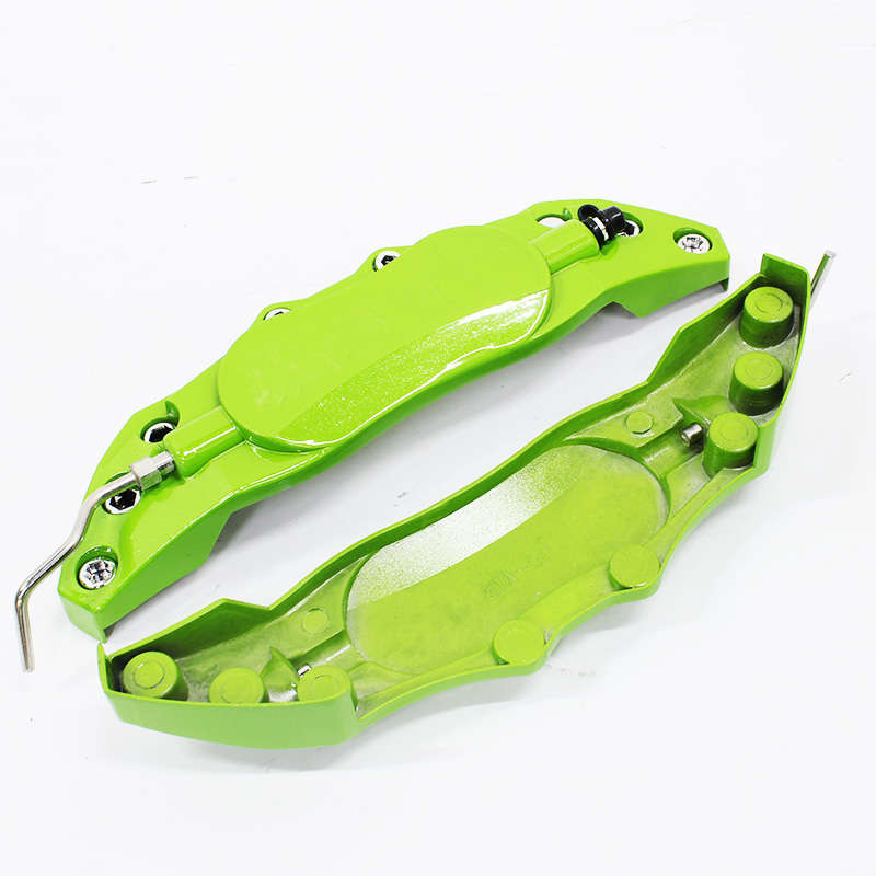 Decorative Metal Brake Caliper Covers - 24x7cm (green)