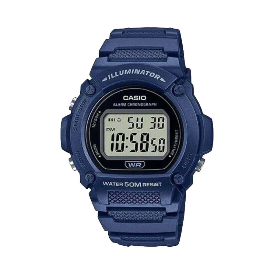 Casio W-219H-2AVDF Blue &amp; BLack Digital Wristwatch