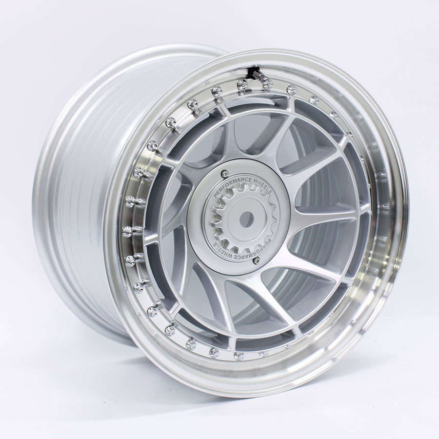15" M7156 4/100 &amp; 4/114 Silver Alloy Wheels