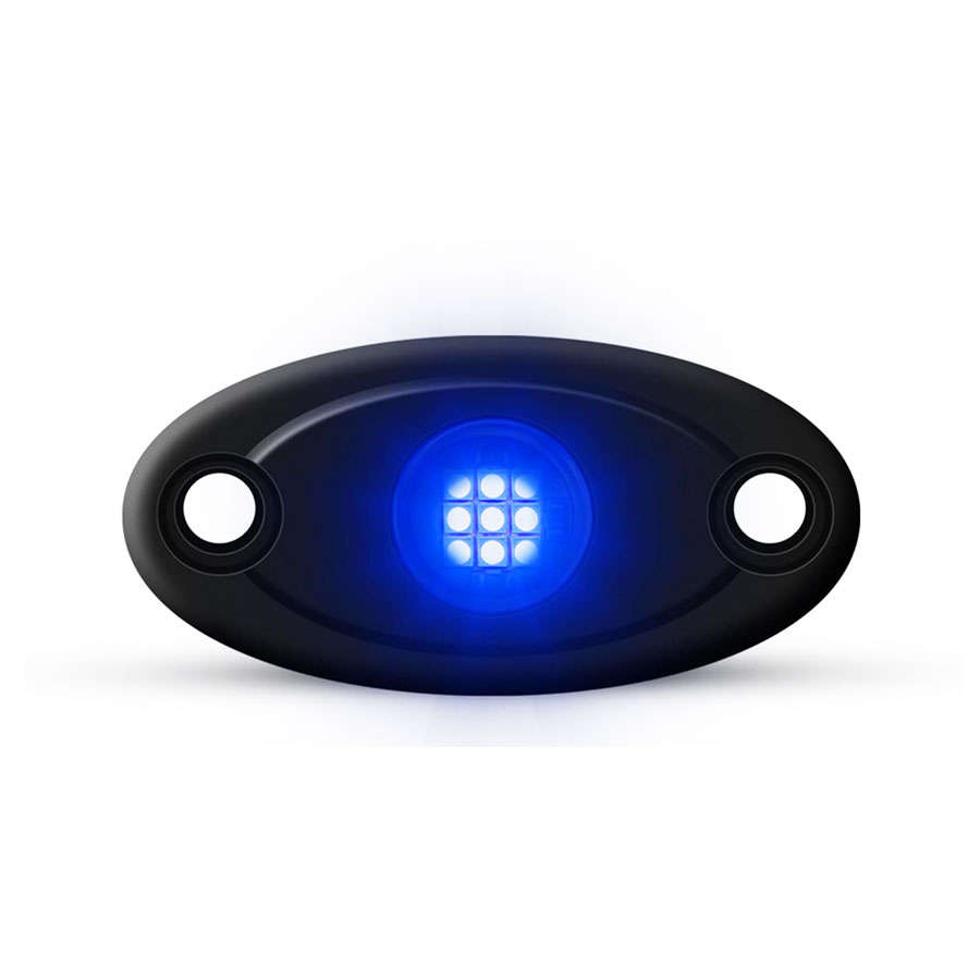 Universal Aluminium 9-LED Rocklights (Blue)