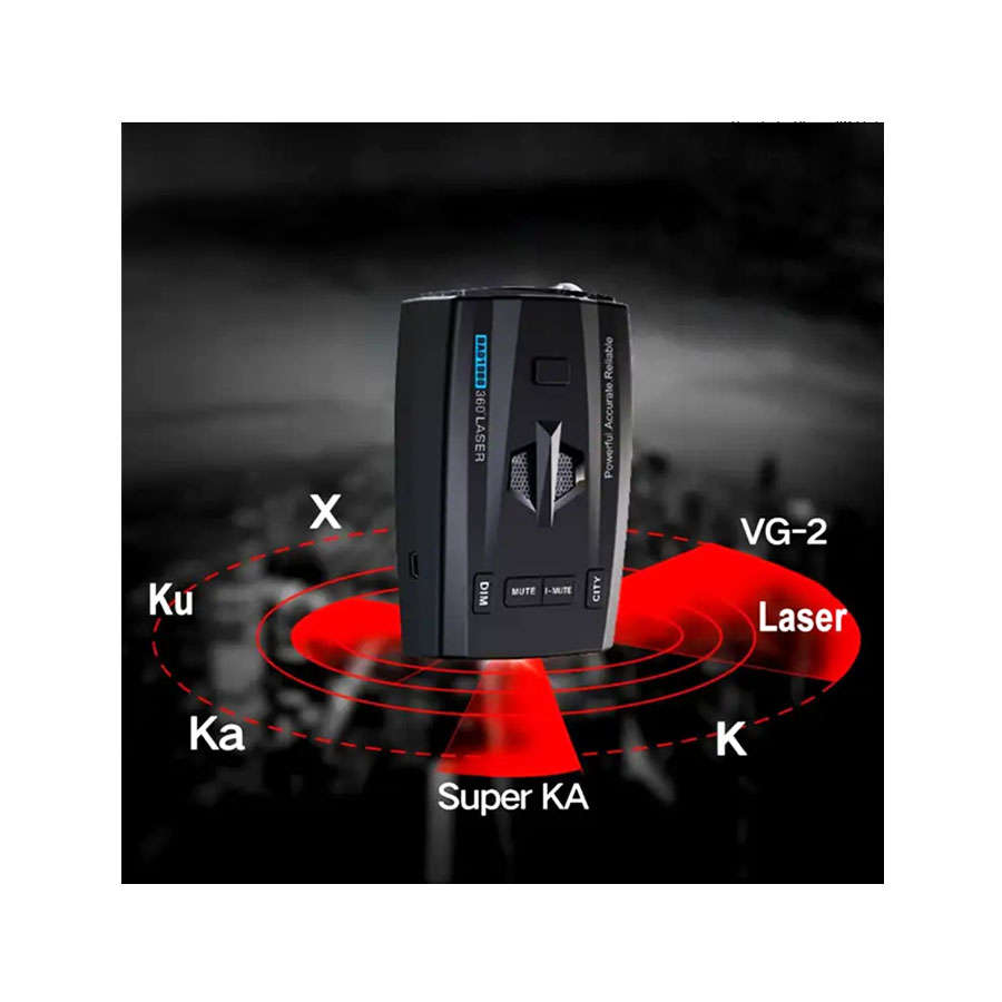 RAD1000 16band 360degree laser &amp; Radar Detector