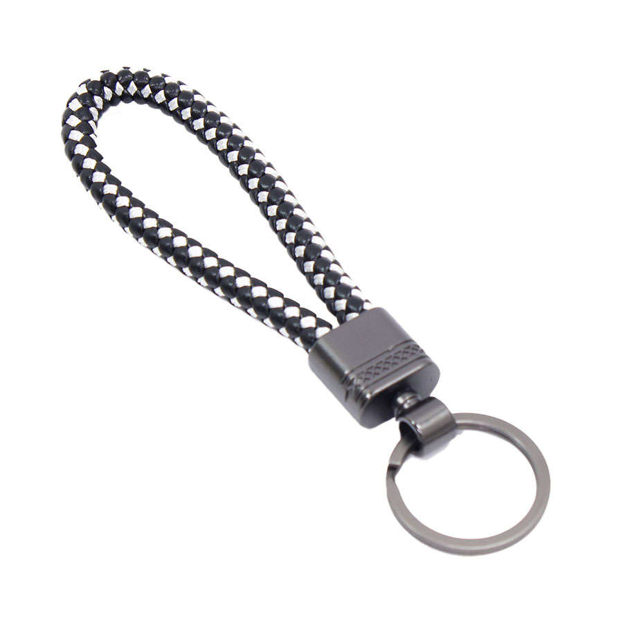 Rope Strap Design Keyring (Silver)