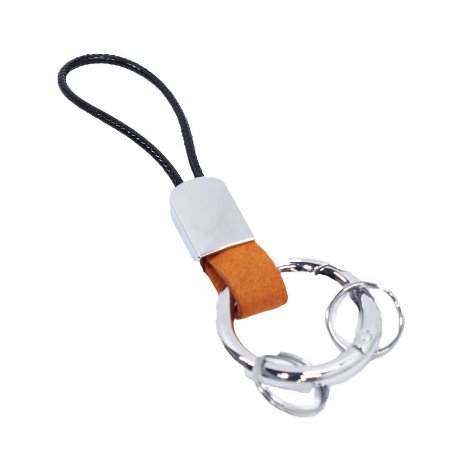 Carabinder Snap Hook Keyring (Orange)