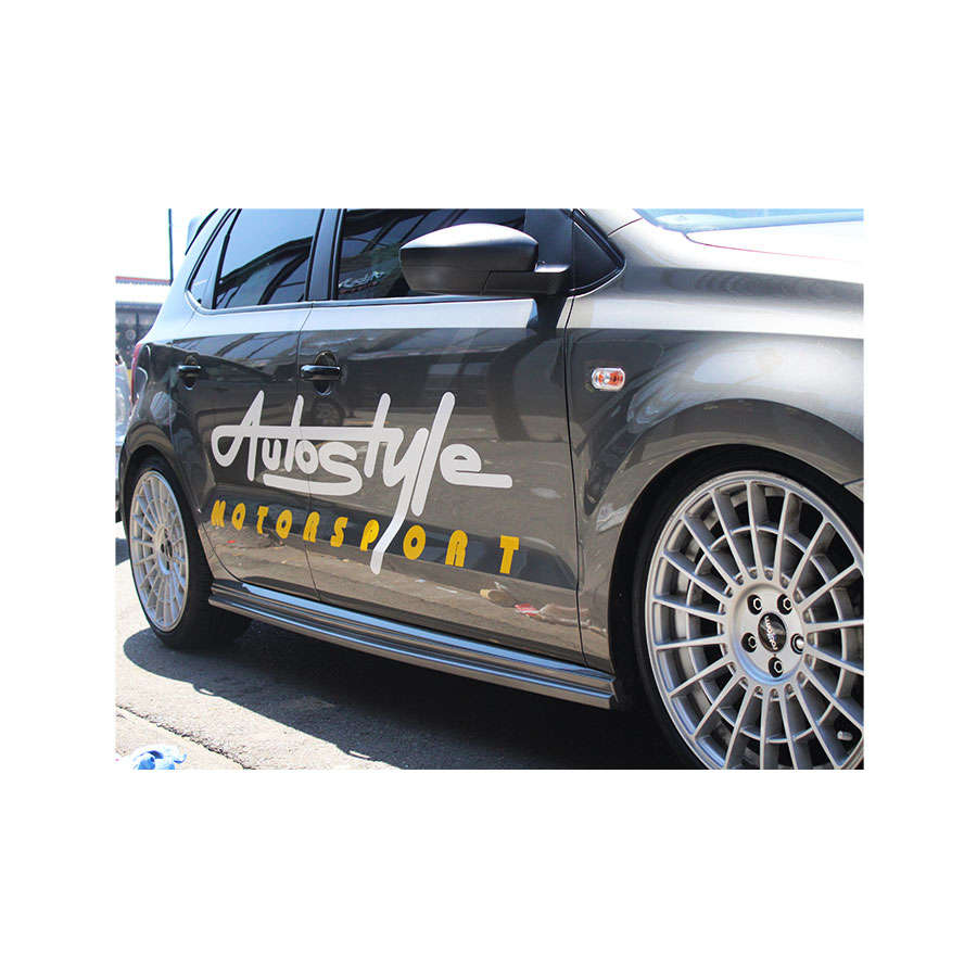 VW Polo 6R G-Design Silver Side Skirts (pair)