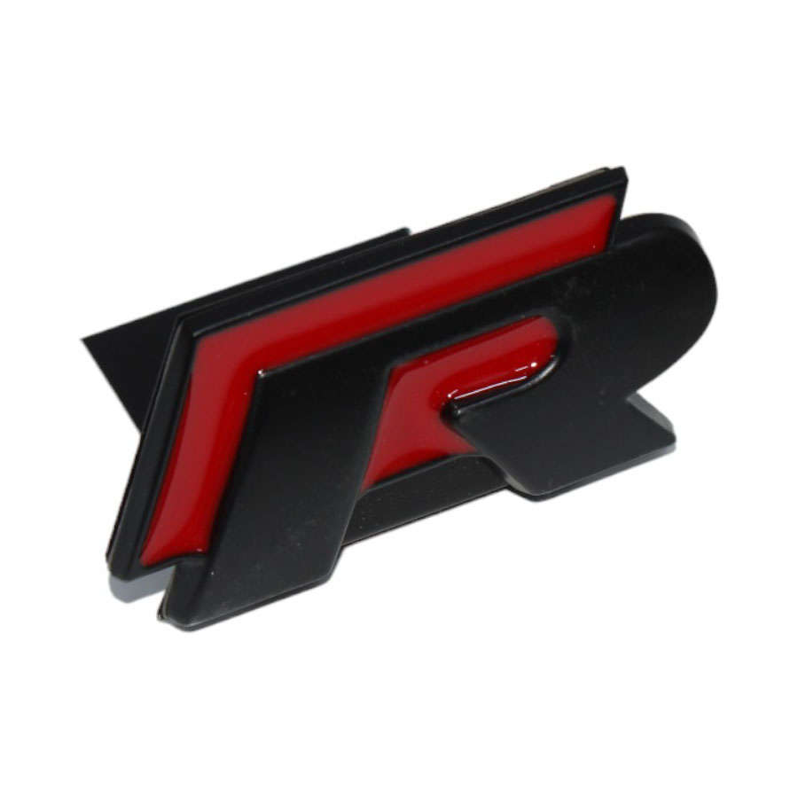 R-Line Red &amp; Matt Black Grille Badge