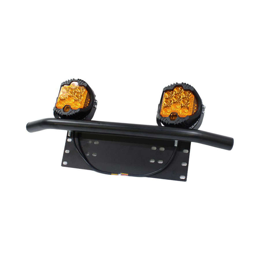 Amber LED Spotlamps with Mini Strobe including Mounting Bar