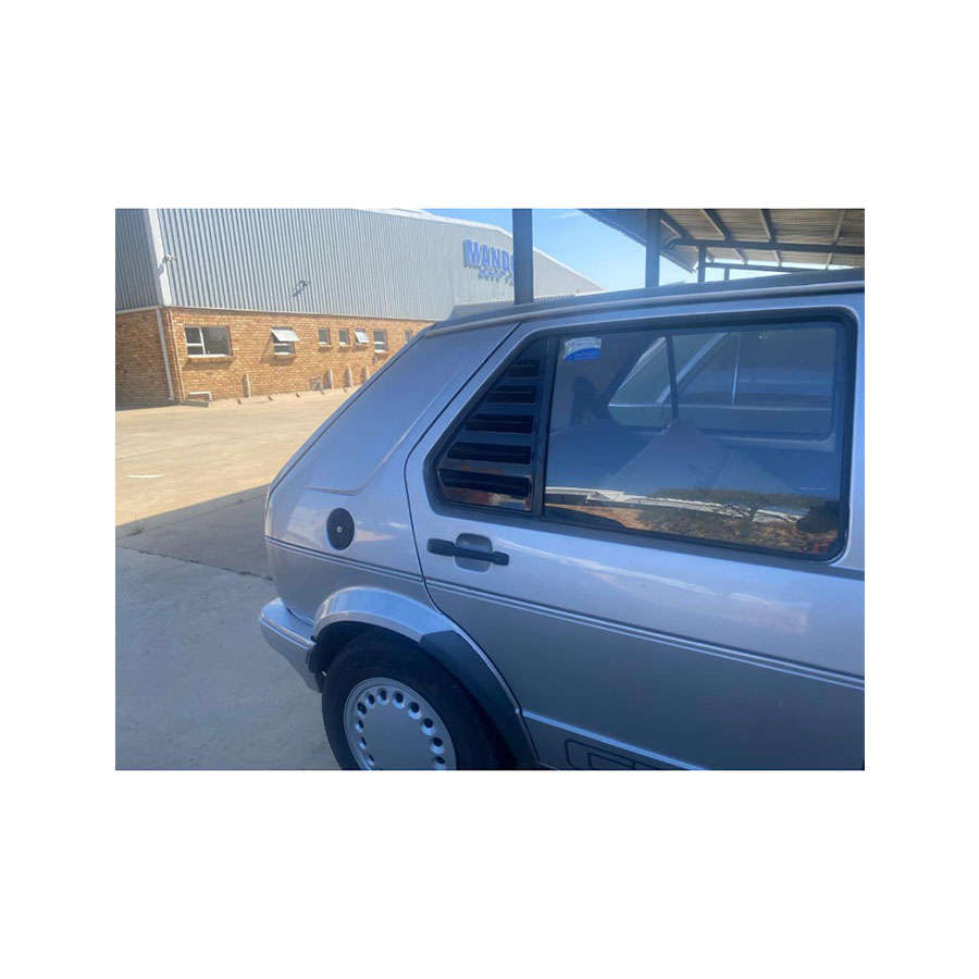Gloss Black Quarter Window Louver for VW Golf Mk1 1988+