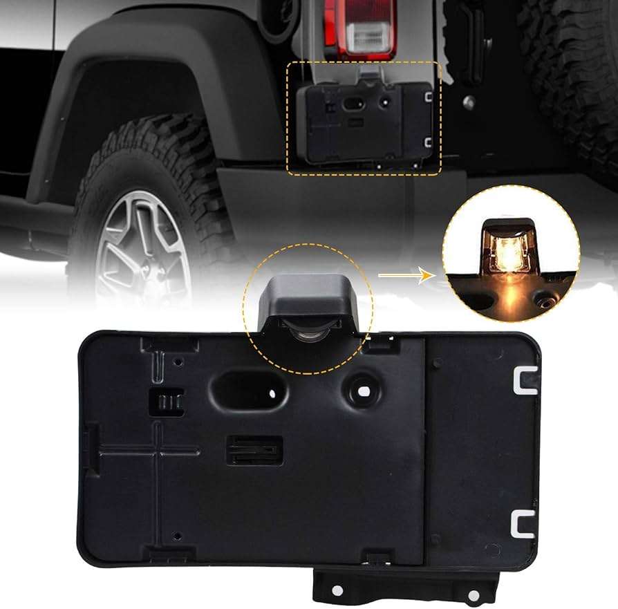 Jeep Wrangler Rear License Plate Bracket