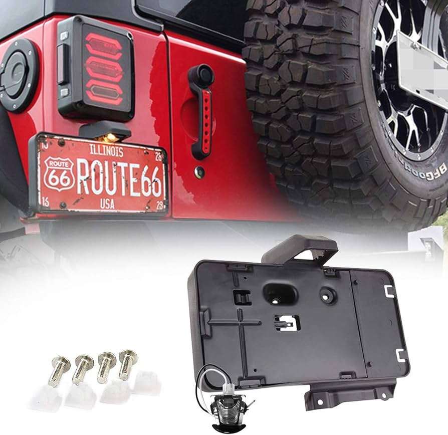Jeep Wrangler Rear License Plate Bracket
