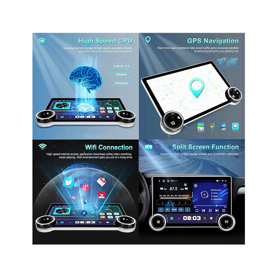 AUTO SNAP 11.8" FHD Android Stereo Touch Screen + 4G WiFi Carplay Android