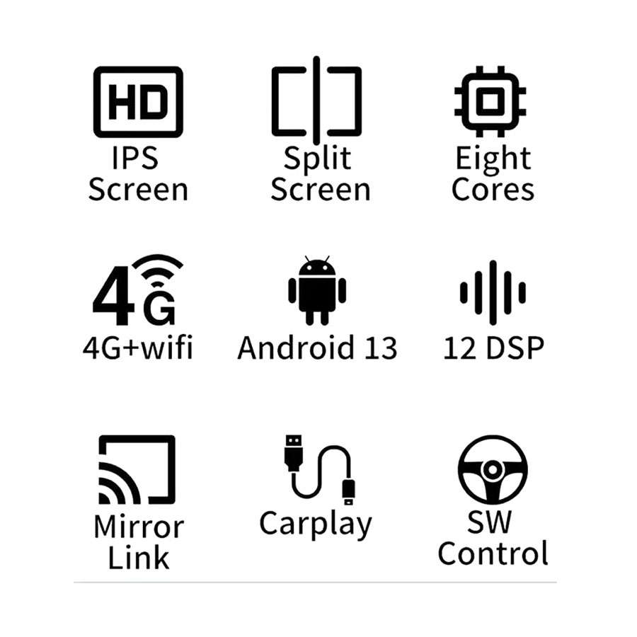 AUTO SNAP 11.8" FHD Android Stereo Touch Screen + 4G WiFi Carplay Android