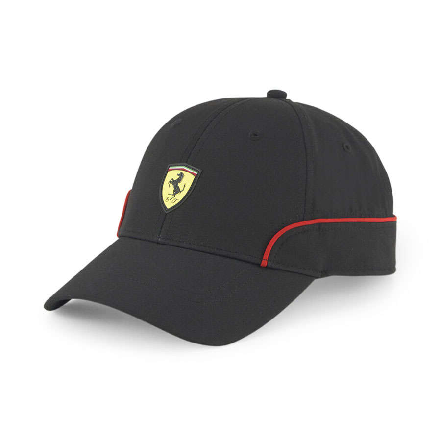 Ferrari sport Black with Red Stripe Baseball Cap