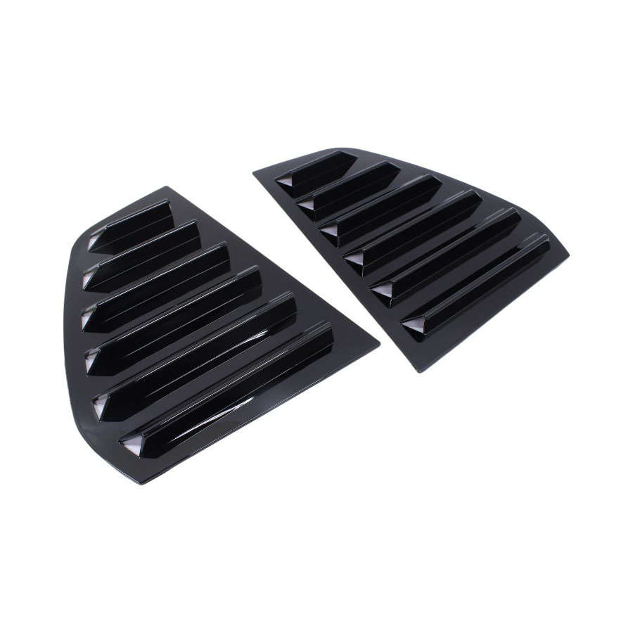 Gloss Black Quarter Window Louvre for VW Golf Mk6 (pair)