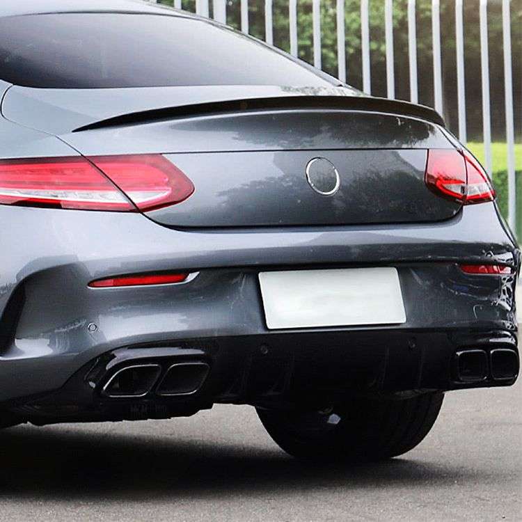 Mercedes C-Class 2014 W205 Coupe AMG Style Boot Spoiler Gloss Black